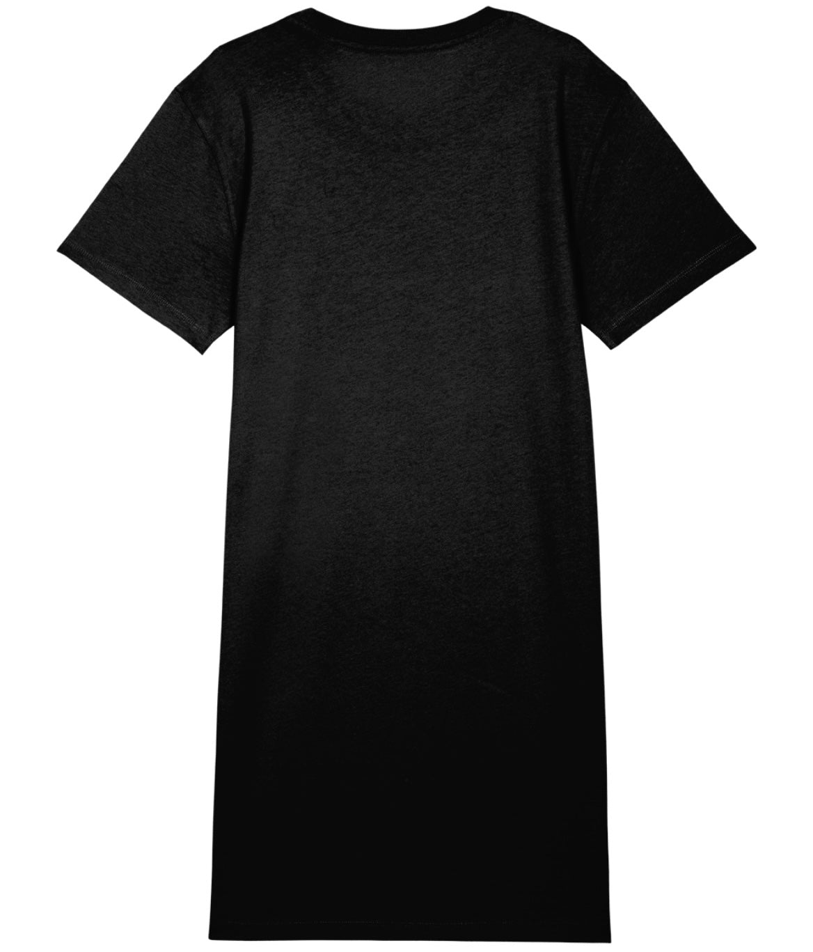 Organic T-shirt Dress Black with Green Squirrel