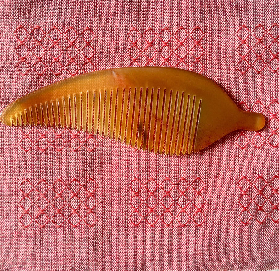 Leaf Fine Horn Comb