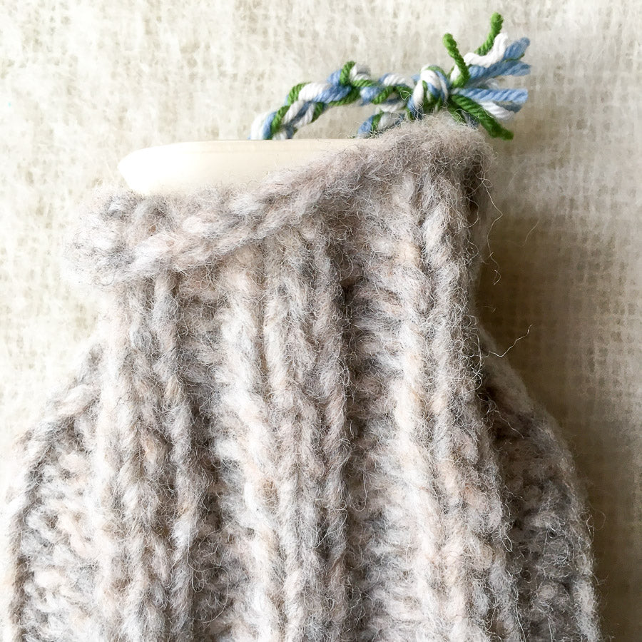 Mini Hot Water Bottle & Cover Fawn