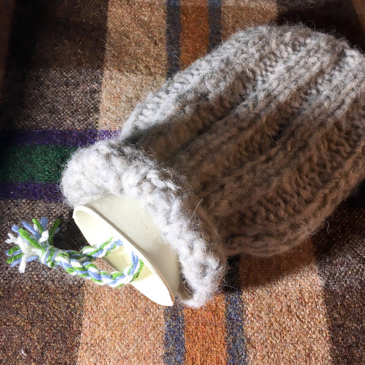 Mini Hot Water Bottle & Cover Fawn